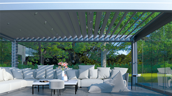 Lamellendächer von Sunshade Experts
